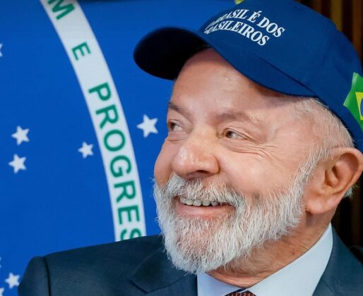 Luiz Inácio Lula da Silva, presidente de Brasil, en la marcha por la remontada de Lula rumbo al 25 de octubre