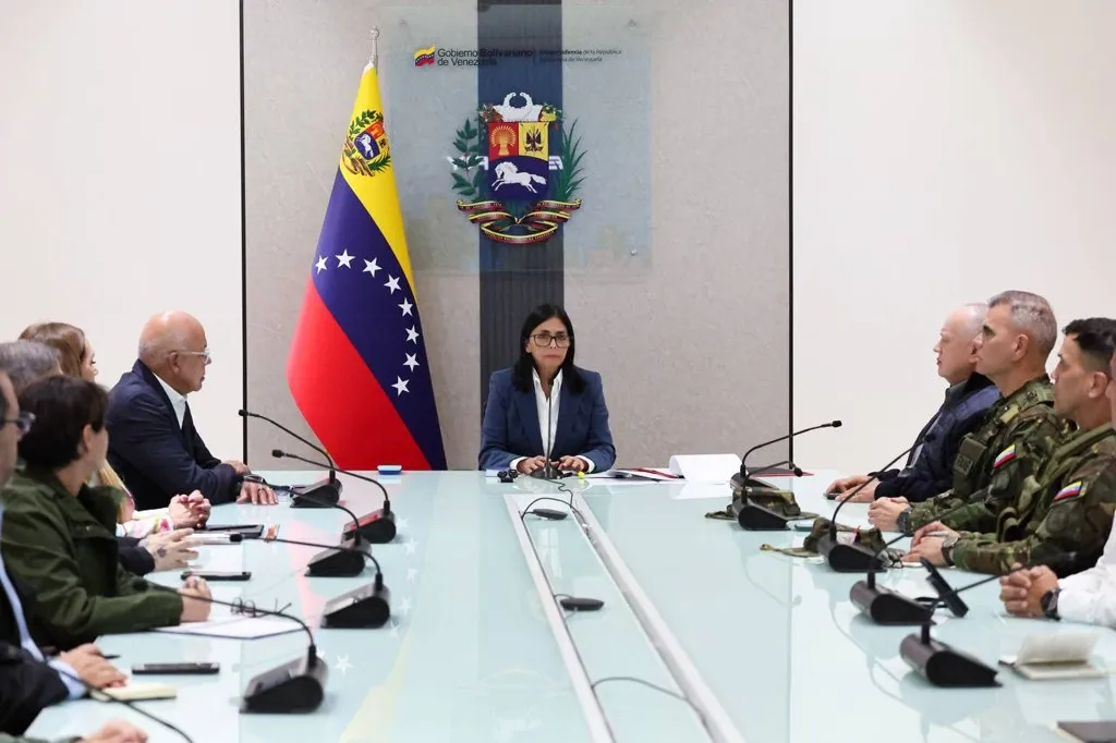 Mensaje de Delcy Rodríguez a la nación: la presidenta encargada durante su alocución en Caracas
