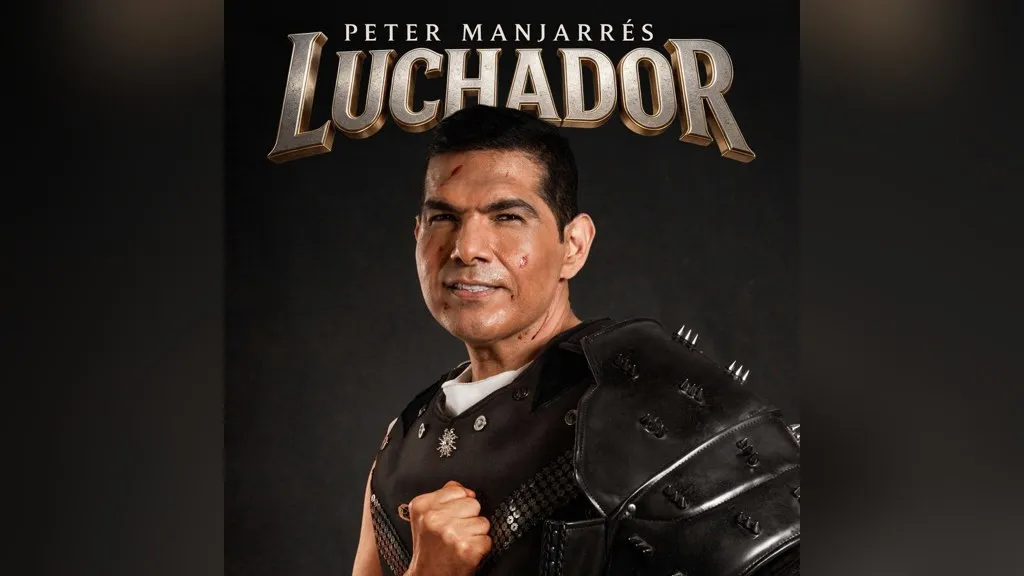 Peter Manjarrés en la carátula oficial de su nuevo álbum Luchador