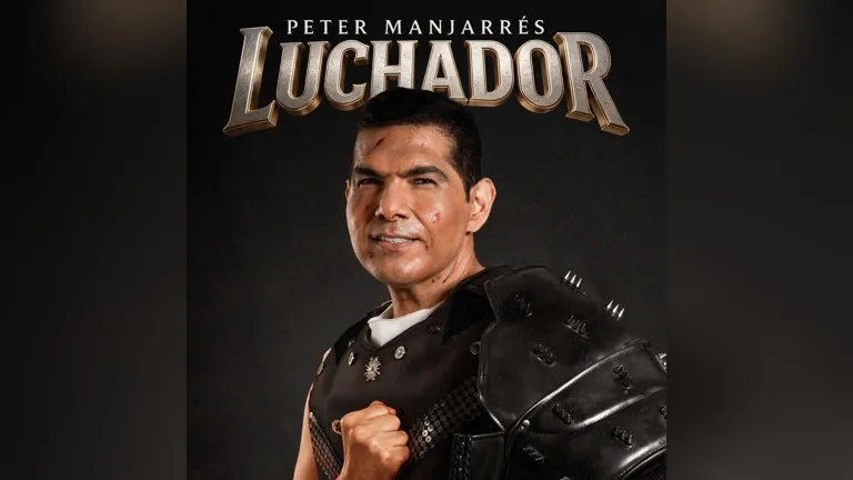 Peter Manjarrés en la carátula oficial de su nuevo álbum Luchador