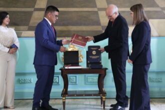 Entrega del Presupuesto 2027 en la Asamblea Nacional, en el Palacio Federal Legislativo de Caracas