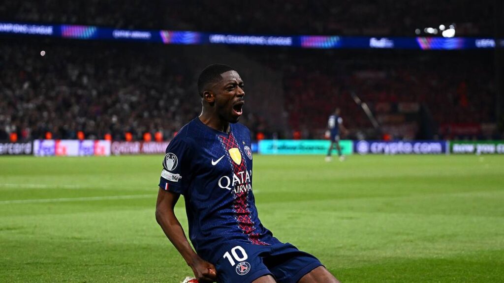 Ousmane Dembélé celebra con el Paris Saint-Germain en la Champions: PSG contra el Barcelona se juega hoy en el Parque de los Príncipes
