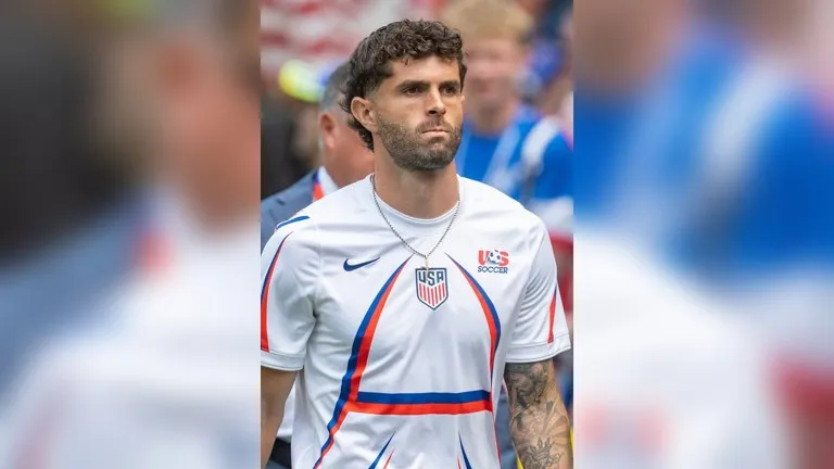 Pulisic renueva con el Milan: Christian Pulisic con la camiseta de la selección de Estados Unidos durante el Mundial de 2026