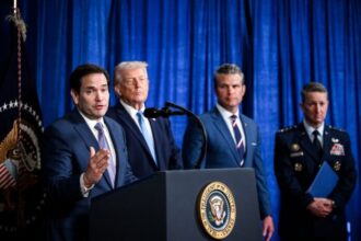 Embargo contra Cuba: Marco Rubio habla en una rueda de prensa junto a Donald Trump y Pete Hegseth