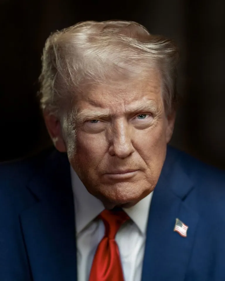 Trump cancela sus mítines en Iowa y Kansas: retrato oficial del presidente Donald Trump