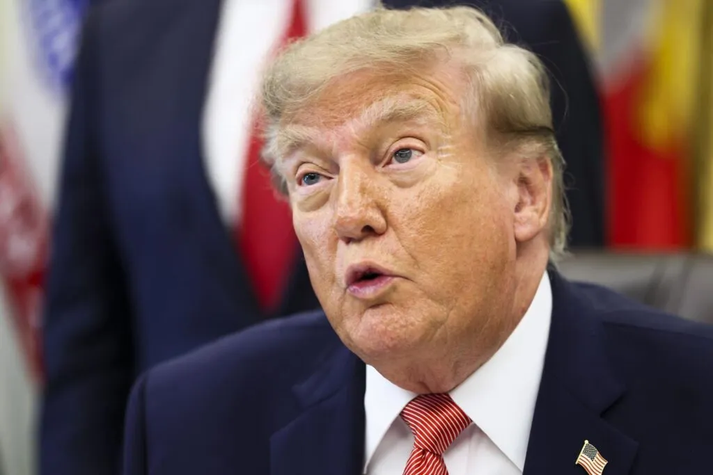 Petróleo de Venezuela: Donald Trump habla en primer plano durante un acto en Estados Unidos