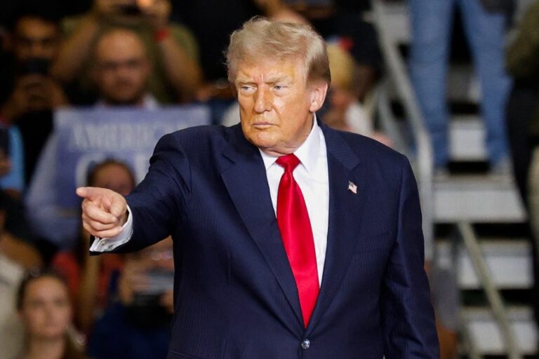 Trump semana crucial: Donald Trump, presidente de Estados Unidos, en un acto de campaña
