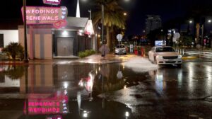 Récord de lluvia Las Vegas por el ciclón Rachel