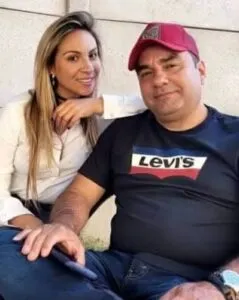 Daymari Toledo junto a Humberto Alejandro Pernía Rodríguez, venezolano condenado a cadena perpetua por feminicidio en Chile