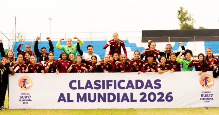 La Vinotinto Femenina sub-17 celebra su clasificación al Mundial 2026 de Marruecos