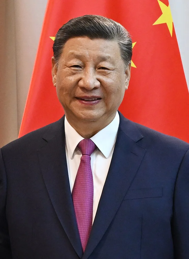 Zhang Shengmin Politburó: retrato de Xi Jinping, presidente de China y líder del Partido Comunista